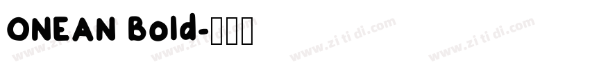 ONEAN Bold字体转换